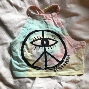 tie dye halter top